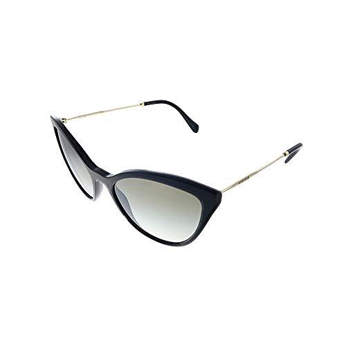 Miu Miu 0MU 03US Gafas, Negro, 55 para Mujer