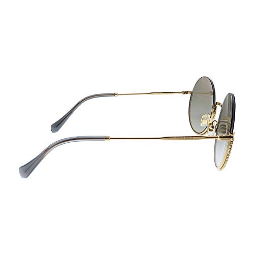 Miu Miu 0MU 69US Gafas, GOLD/GREY, 52 para Mujer