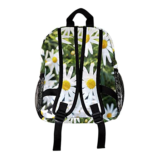 Mochila para niños Flor de manzanilla Margarita Mochila para niños Mochila Escolar Toddler Kids Mochila Escolar para niños pequeños, Mochila para 3-8 años 25.4x10x30 CM