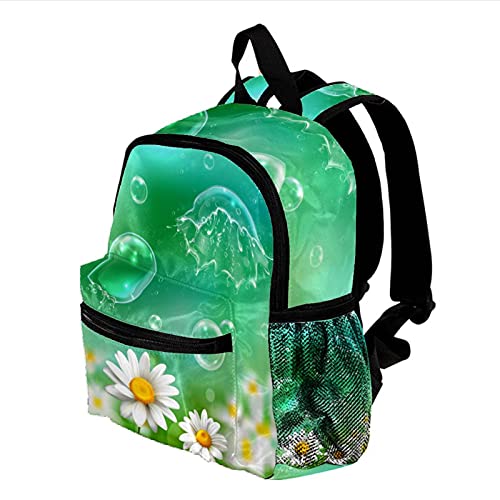 Mochila para Niños Pompas De Jabón Manzanilla Mochila para Infantil impresión Mochila Escolar Impermeable Backpack Bolsa para la Escuela para niños y niñas 3-8 años 25.4x10x30CM