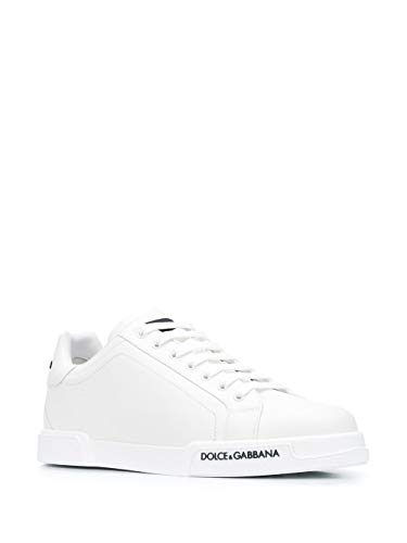 Moda Dolce E Gabbana Hombre CS1774AA33580001 Blanco Cuero Zapatillas | Otoño-Invierno 20