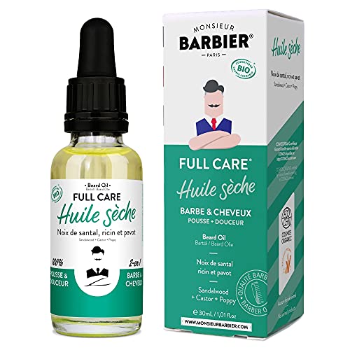 Monsieur Barber - Aceite seco para barba y cara (30 ml)