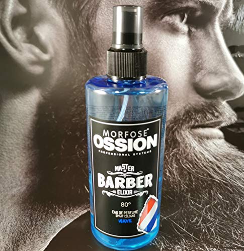 Morfose Ossion Kolonya - Colonia (300 ml, 80°, alcohol, desinfectante, maestro de barber Elixir (Storm, Wave, Impact)