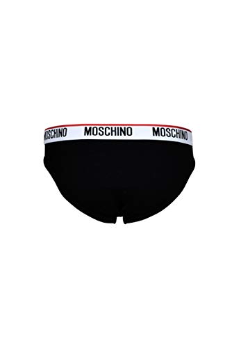 Moschino Underwear 1A4720 555 Bragas Hombre Men's Slip, Negro , L