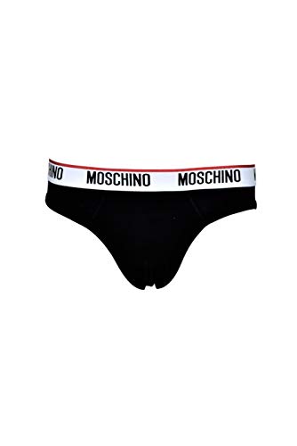 Moschino Underwear 1A4720 555 Bragas Hombre Men's Slip, Negro , L