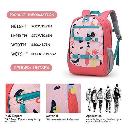 MOUNTAINTOP Mochila escolar unisex para niños de 8 l, 26 x 12 x 37 cm, Rosa., 12l,