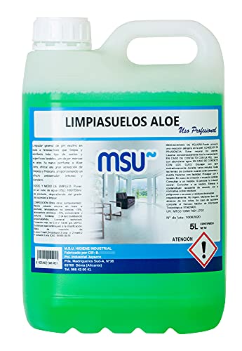 MSU® - Fregasuelos - Limpiasuelos Aloe Vera. Envase 5 Litros