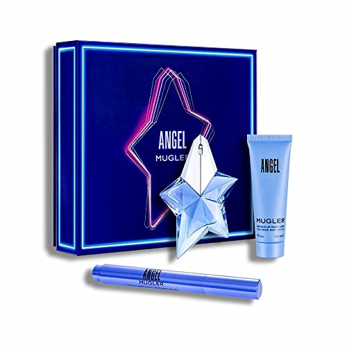 Mugler angel eau parfum recargable 25ml + locion corporal 50ml + eau parfum 10ml