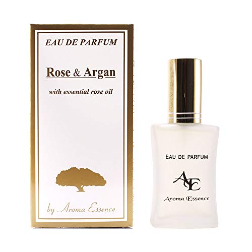 Mujer Eau de Parfum Rose and Argan de Aroma Essence 35ml, Perfume romántico fresco con aceite de rosa