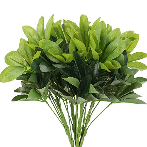 NAHUAA 4pcs Helecho Artificial Arbustos Plantas Artificiales Decorativas Exterior Interior Plantas Plástico para Jardín Casa Dormitorio Oficina