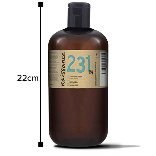 Naissance Aceite Vegetal de Aguacate n. º 231 – 1 Litro - 100% puro, virgen, prensado en frío, vegano y no OGM