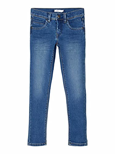 NAME IT NKMSILAS DNMTAX 2467 Pant Noos Jeans, Medium Blue Denim, 128 para Niños