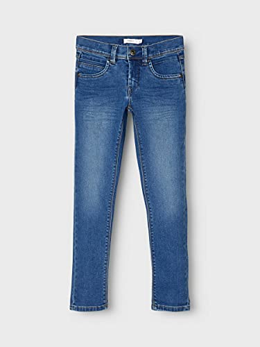 NAME IT NKMSILAS DNMTAX 2467 Pant Noos Jeans, Medium Blue Denim, 128 para Niños