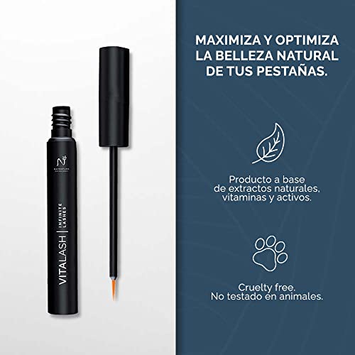 NATNATURA VITALASH. Sérum pestañas testado dermatológicamente con resultados clínicos visibles en tan solo 2 semanas. Pestañas mas fuertes, largas y densas. FORMULA CHALLENGE 2022.