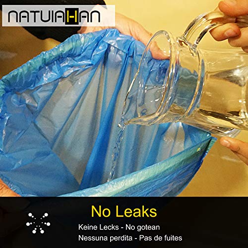 Natuiahan 3 Bolsas Reciclaje Duraderas. Robustas, Prácticas y Fáciles de Limpiar y Transportar. Incluye 30 Bolsas de Basura Perfumadas (30 L) Sin Fugas