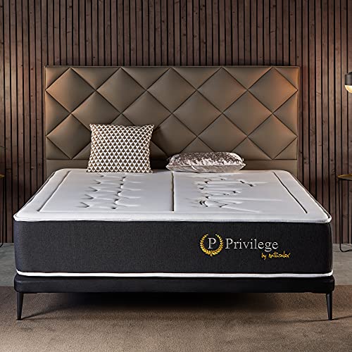 naturalex | Privilege | Colchón 150x190 Cm Viscoelástico Calidad 5 Estrellas | Confort Insuperable con 7 Zonas de Descanso Muscular | Tejidos Ultra Transpirables Airtex3D Doble Cara | Ergonómico