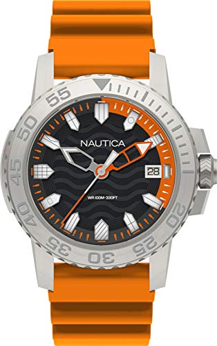 Nautica Reloj Analógico para Hombre de Cuarzo con Correa en Silicona NAPKYW002