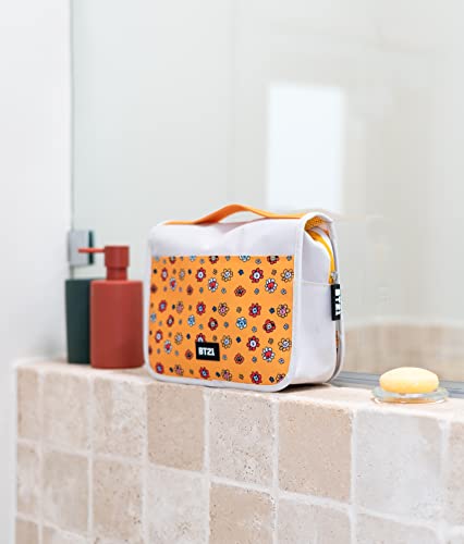 Neceser Colgante BT21 - Neceser Maquillaje Organizador - Bolsa de Aseo con Gancho Colgante | Neceser Viaje Impermeable con Gran Capacidad - Producto con Licencia Oficial