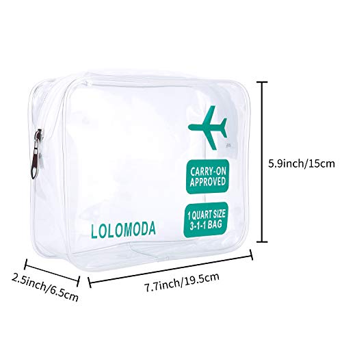 Neceser Transparente, Biwat Bolsa de Cosméticos Impermeable, Bolsa de Aseo Claro PVC, Transporte de Líquidos en Avión para Mujer y Hombre, Regalo Maquillaje Bolsas y Maletas Bolsa de Viaje (Azul)