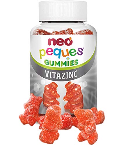 NEO PEQUES | Gummies Vitazinc | 30 Gominolas | Ositos Ricos en Vitaminas y Zinc | Refuerzan las Defensas de Forma Natural | Sabor Fresa