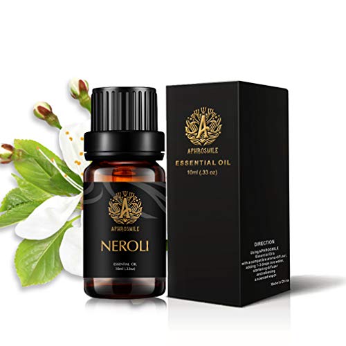 Neroli Aceite esencial para Difusor, Grado Terapéutico Neroli Aceite Perfumado, 100% puro Aromatherapy neroli aceite esencial fragancia para Humidificador 0.33oz-10 ml