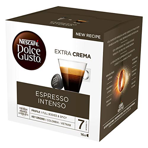 Nescafé Dolce Gusto Espresso Intenso, Paquete de 4, 4 x 16 Cápsulas