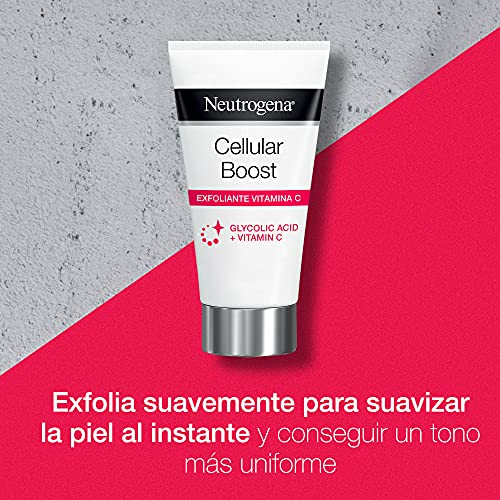 Neutrogena Cellular Boost Exfoliante con Vitamina C y Ácido Glicólico, 75 ml