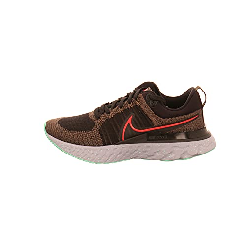 Nike React Infinity Run FK 2, Zapatillas para Correr Hombre, Ridgerock Chile Red Black Green Glow Photon Dust, 42.5 EU