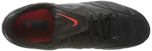 Nike The Premier II FG, Football Shoe Unisex Adulto, Black/Dark Smoke Grey-Chile Red, 39 EU