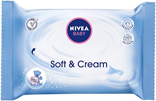 Nivea Baby Soft & Cream Wet Wipes Chusteczki z balsamem dla niemowląt 63szt