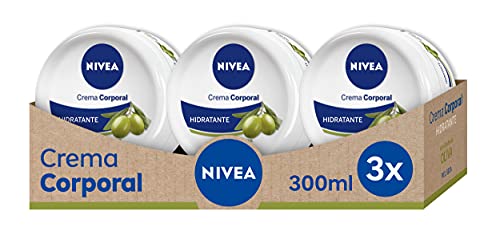 NIVEA - Crema Corporal con Aceite de Oliva, 3 x 300 ml