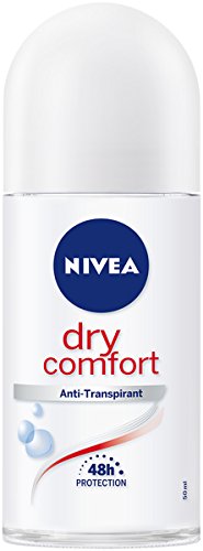 Nivea Deo Roller para mujeres, antirreflejos, transpirant de protección, Roll On, Dry Comfort, 6 pack (6 x 50 ml)