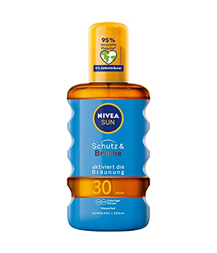 Nivea Sun aplicador de aerosol, luz Factor de Protección 30, pulverizador, protección y Bronceado, 200 ml