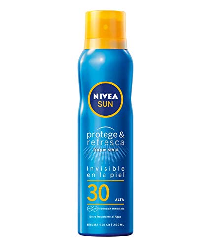 Nivea Sun Protege y Refresca Spray FP30, Protección Solar Alta, 200ml