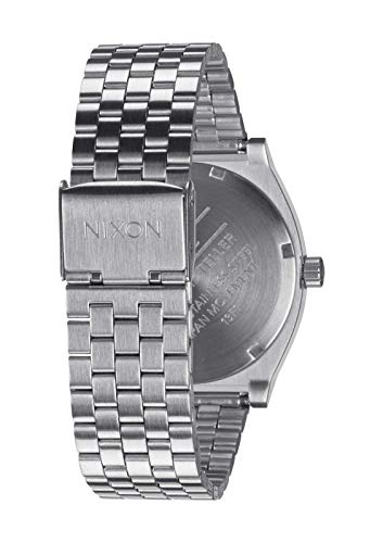 Nixon Reloj Analógico para Unisex Adultos de Cuarzo con Correa en Acero Inoxidable A045-1920-00, Plata