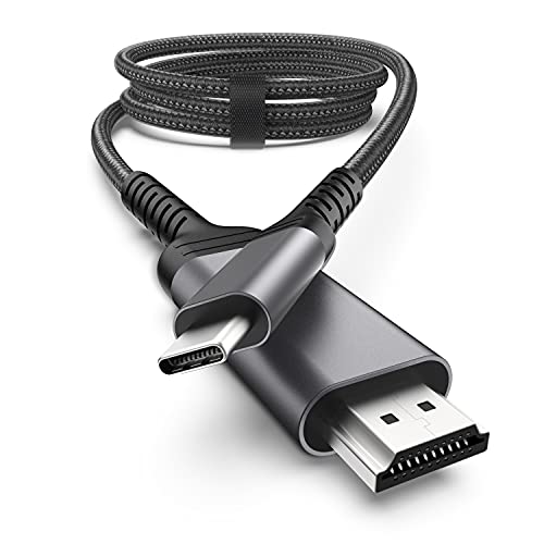 nonda Cable USB C a HDMI 4K@60Hz [2M], Cable USB Tipo C a HDMI 2.0 [Compatible con Thunderbolt 3] para MacBook Pro 2020/2019, MacBook Air/iPad Pro 2020, Surface Book 2 y Otros Dispositivos Tipo C