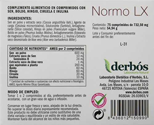 NORMO LX 75 Comprimidos