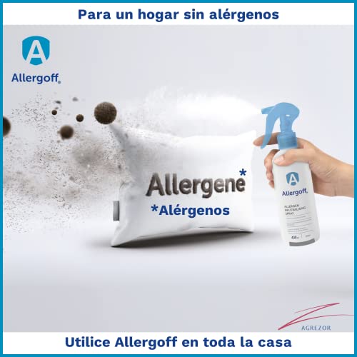 Novokill Allergoff Spray antiácaros - Spray Anti Ácaros para colchones, Camas y Textiles - Producto Anti-Ácaros - para alérgicos - contra Alergia Gatos y Perros - para Eliminar alérgenos