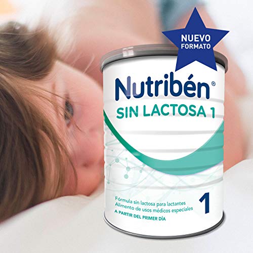 Nutribén Sin Lactosa 1 Leche en polvo de iniciación para bebés intolerantes a la lactosa - de 0 a 6 meses- 1 unidad 400g