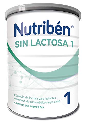 Nutribén Sin Lactosa 1 Leche en polvo de iniciación para bebés intolerantes a la lactosa - de 0 a 6 meses- 1 unidad 400g
