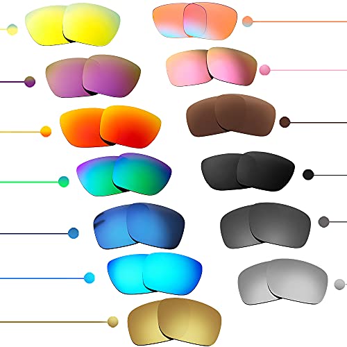 Oak&ban Lentes polarizadas de repuesto para gafas de sol Oakley Holbrook Multi Options, verde, Talla única
