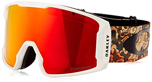 Oakley Line Miner Gafas de Sol, Multicolor (Kazu Sig Kamikazu Derma/Prizm Snow Torch Iridium), Einheitsgröße Unisex Adulto