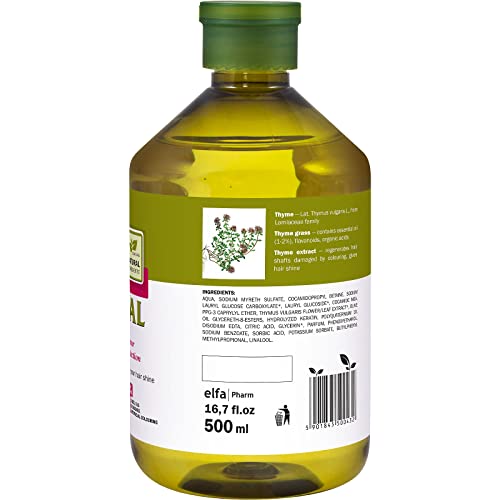 O'Herbal Champú Cabello/Pelo Teñido O Tintado Profesional Hidratante Natural Ecológico Sin Sulfatos Ni Siliconas Con Extracto De Tomillo O'Herbal 500Ml 500 ml