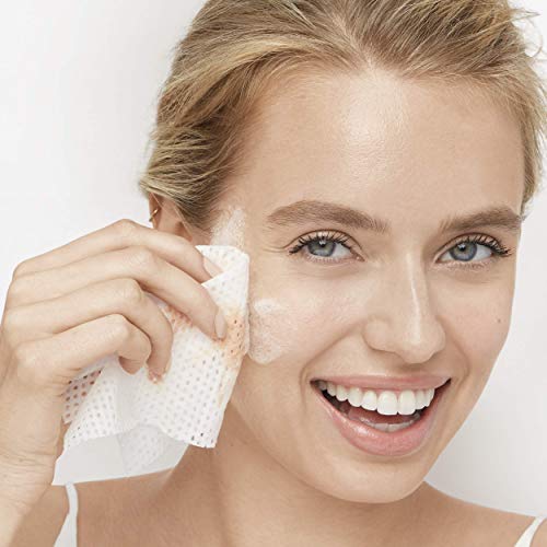 Olay Daily Facials Toallitas Secas Activadas con Agua, Limpieza Micelar, Piel normal, Poder de limpieza 5 en 1, 30 Toallitas