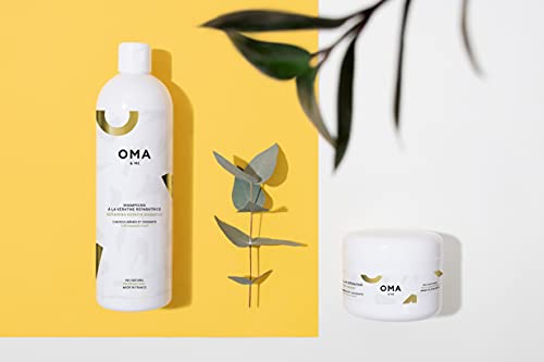 OMA & ME CHAMPU KERATINA - Tratamiento Keratina Cabello para el Pelo Seco y Dañado: Hidrata, Nutre y Repara - Champu natural con un 94% de Ingredientes Naturales - Champú (500ml)