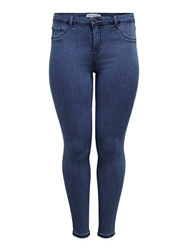 ONLY Carmakoma Carthunder Push Up Reg SK Jeans MBD Noos Vaqueros Skinny, Azul (Medium Blue Denim Medium Blue Denim), W41 (Talla del Fabricante: 54) para Mujer