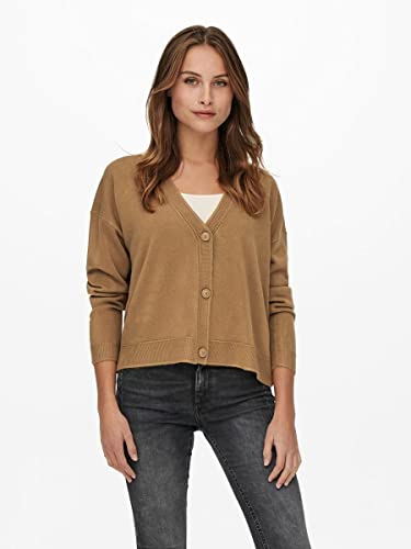 Only Onlamalia L/S Button Cardigan CC Knt Jersey, Coconut Toasted, M para Mujer