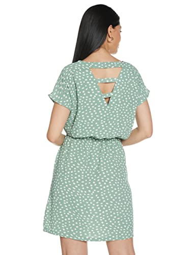 Only Onlmariana Myrina S/s DET Dress Noos Wvn Vestido Casual, Chinois Green, 40 para Mujer