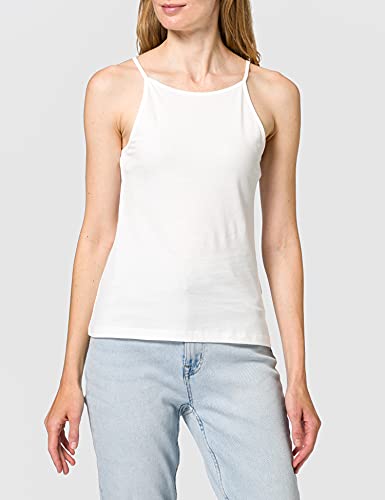 Only ONLMAY Life S/L Top 2PACK JRS Camiseta sin Mangas, Cloud Dancer/Pack:Allure W/Cloud Dancer Stripes, M para Mujer