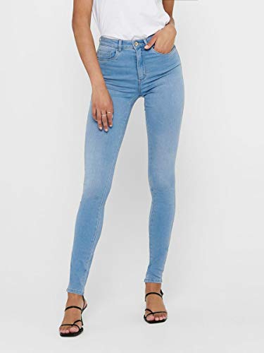 Only onlROYAL HW SK Jeans BB BJ13333 Noos Vaqueros Skinny, Azul (Light Blue Denim Light Blue Denim), S / 32L para Mujer